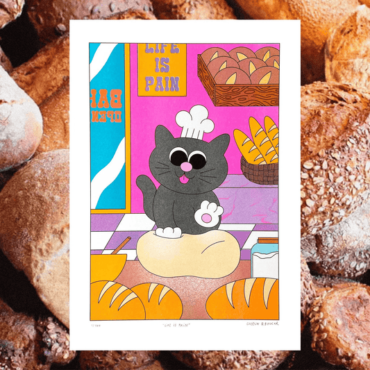 Lil’ Broke Bitch — Letterpress Print by GRODUKBOUCAR