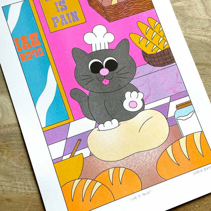 Lil’ Broke Bitch — Letterpress Print by GRODUKBOUCAR