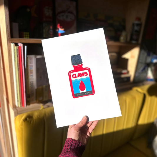 Claws / Signed Limited Edition A4  by Kate Maxwell