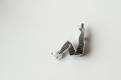 Can Can dance legs silver brooch by Designosaur