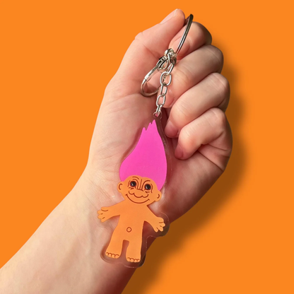 Troll Acrylic Keyring by Yellow Threadd