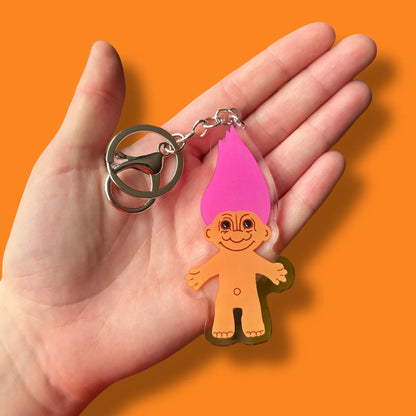 Troll Acrylic Keyring by Yellow Threadd