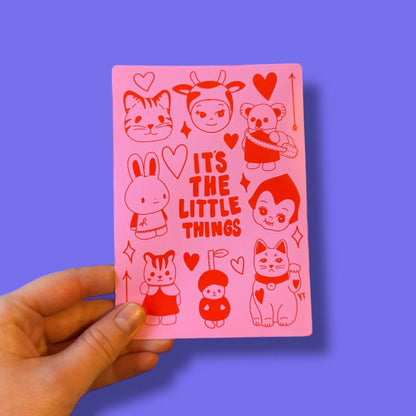 A6 Scrapbook Little Things Trinket Sticker Sheet By Yellow Threadd