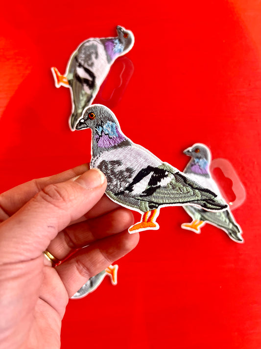 Pigeon Embroidered Patch by Stanley Road