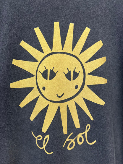 Sun Print Cropped T-shirt by Inky Kat