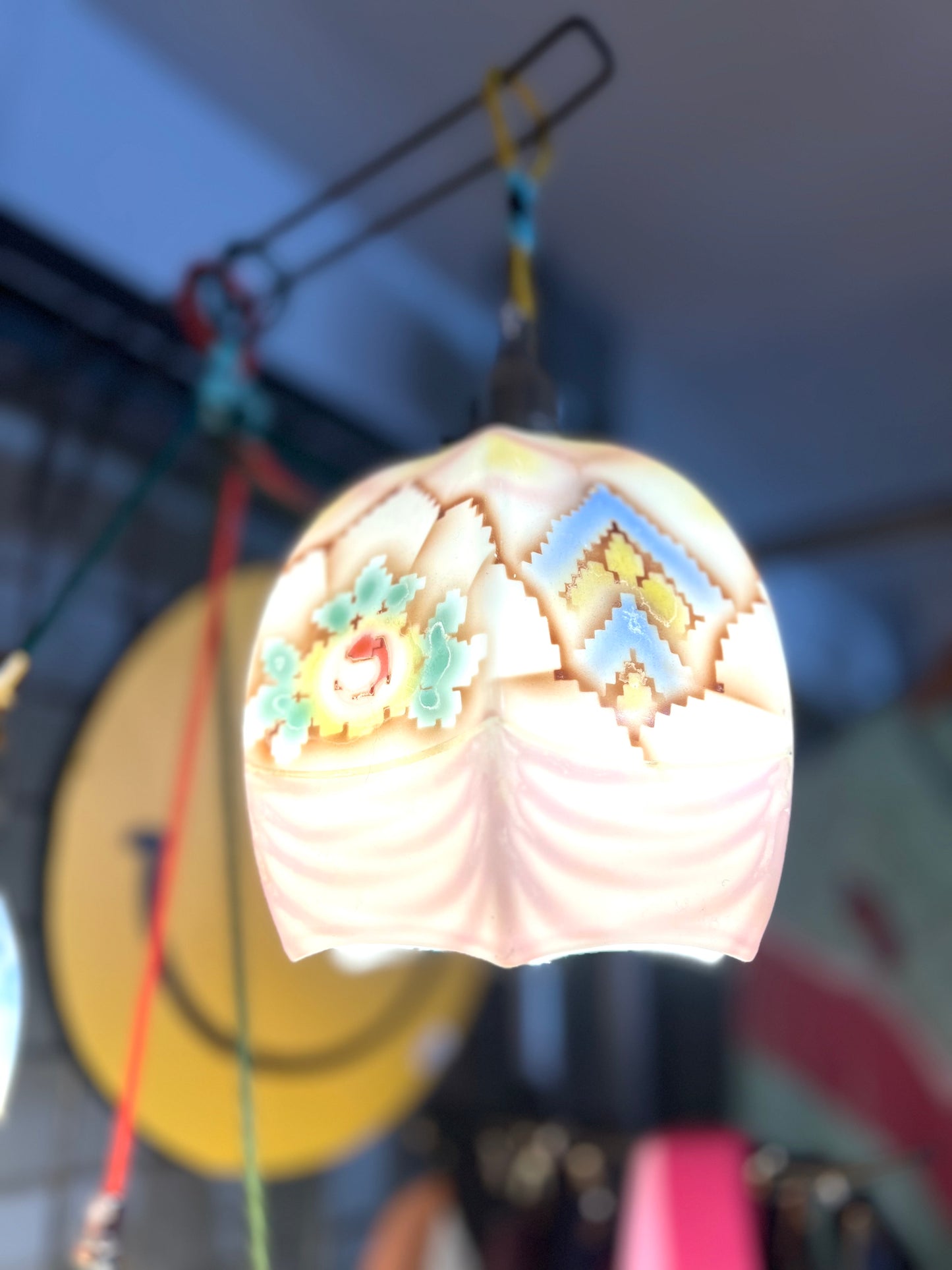 Vintage Art Deco Pendant  Lamp by Lost & Foundry