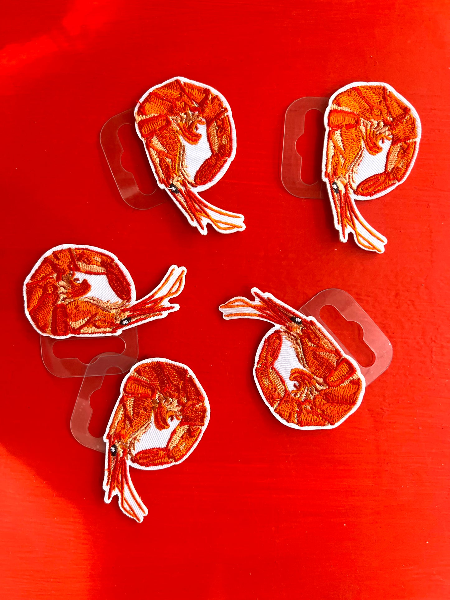 Prawn Embroidered Patch by Stanley Road
