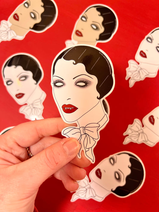 Vampire Sticker By Saffron Reichenbacker