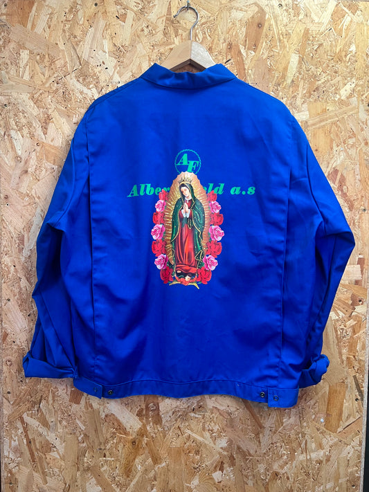 Virgin Mary, Upcycled, Embriodery Denim Jacket by Relab