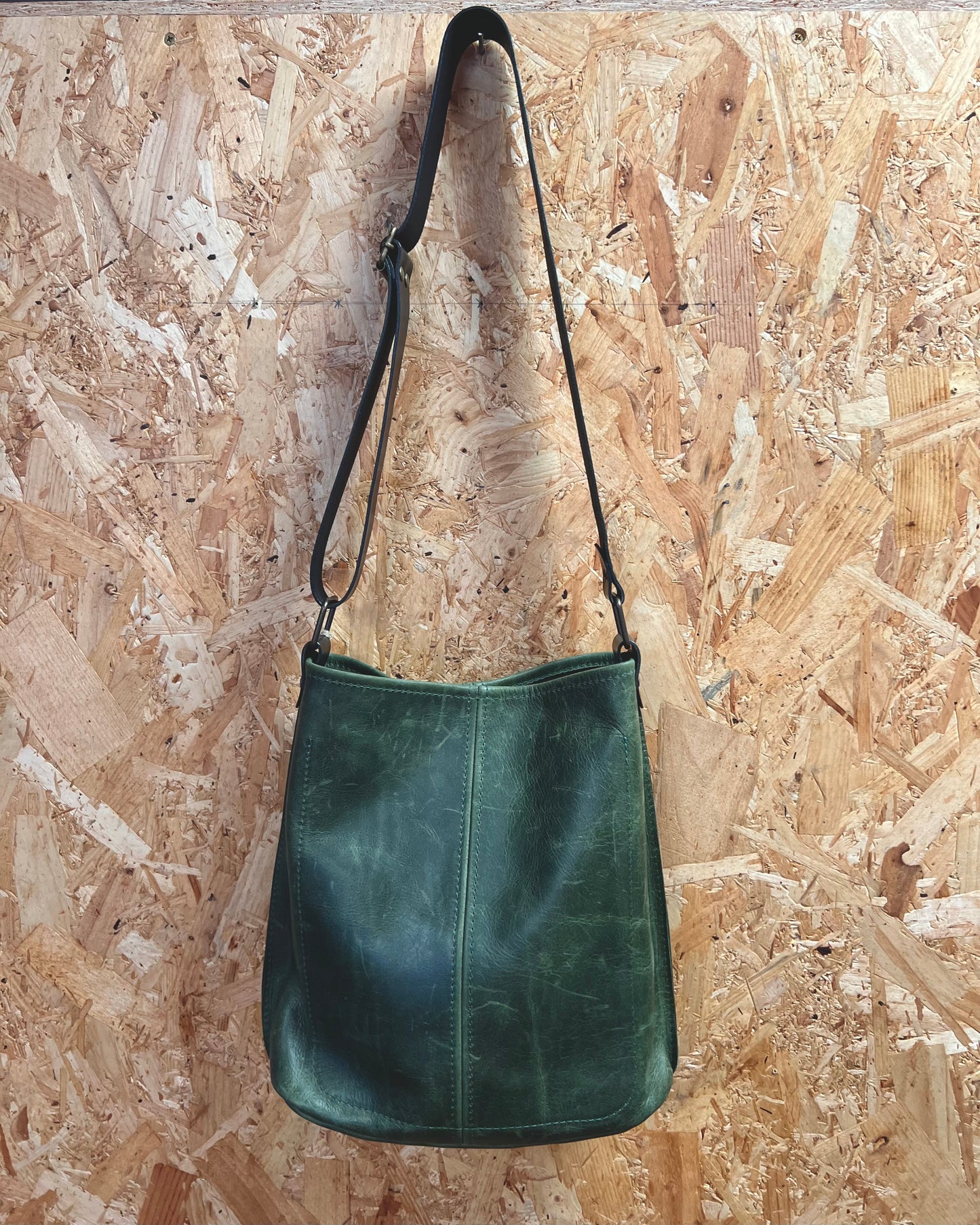 Small Leather Bucket Bag By Scarlett Sky
