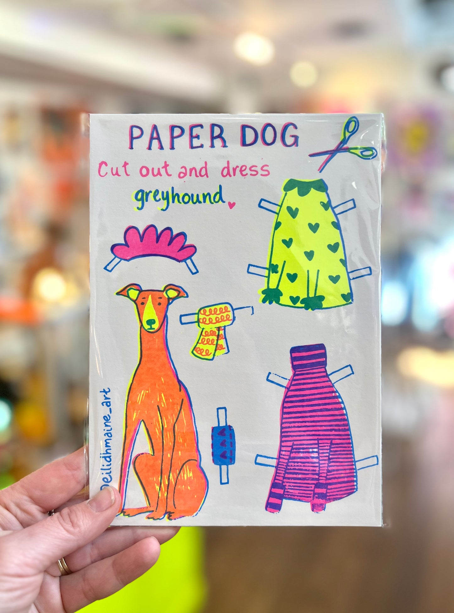 Cut Out Dogs - Greyhound By Eilidh Maine