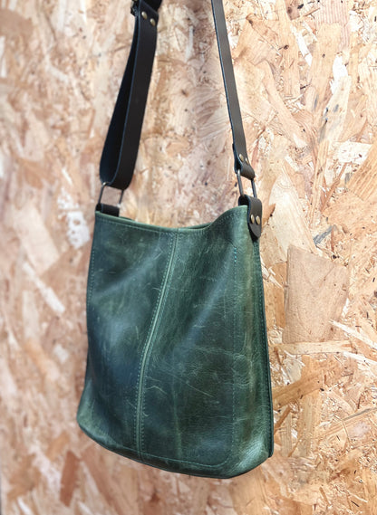 Small Leather Bucket Bag By Scarlett Sky