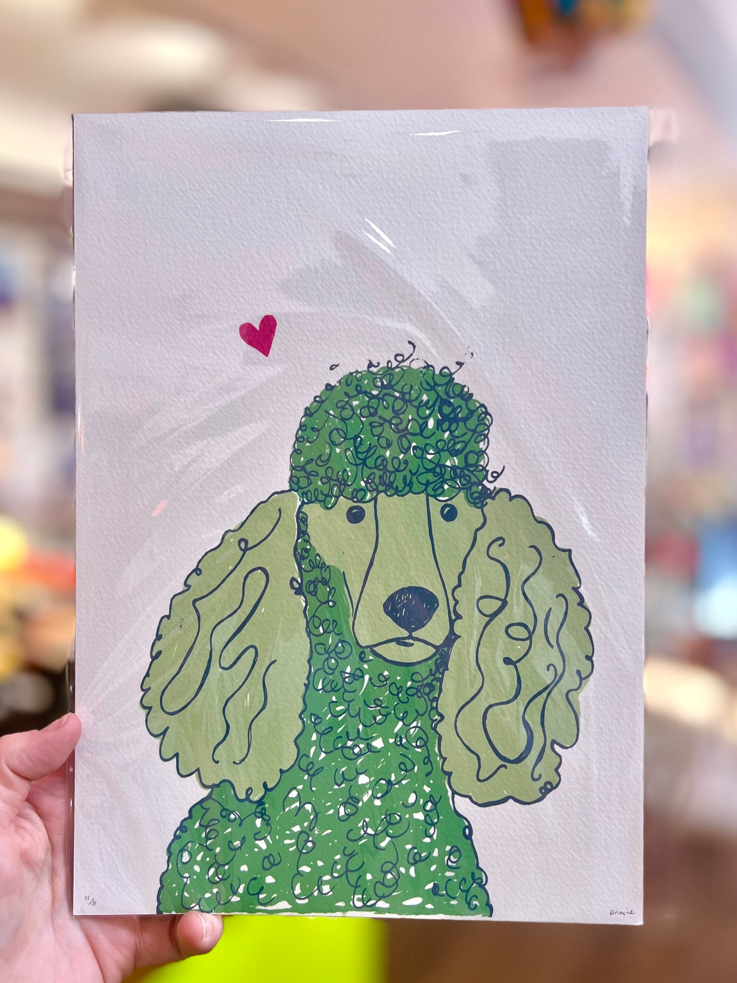 Poodle Dog Print By Eilidh Maine