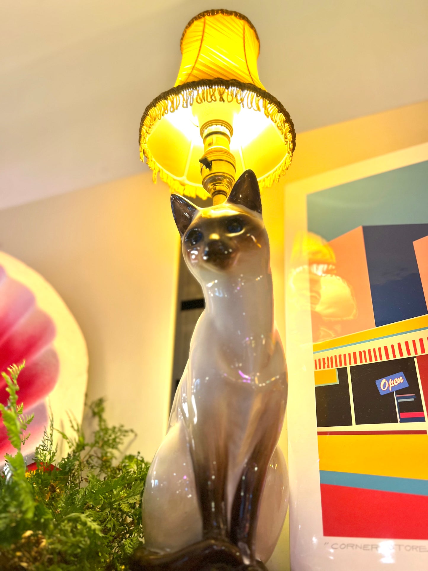 Vintage Siamese Cat Lamp by Lost And Foundry