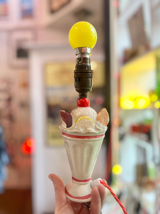 Vintage Ice Cream Lamp by Lost & Foundry