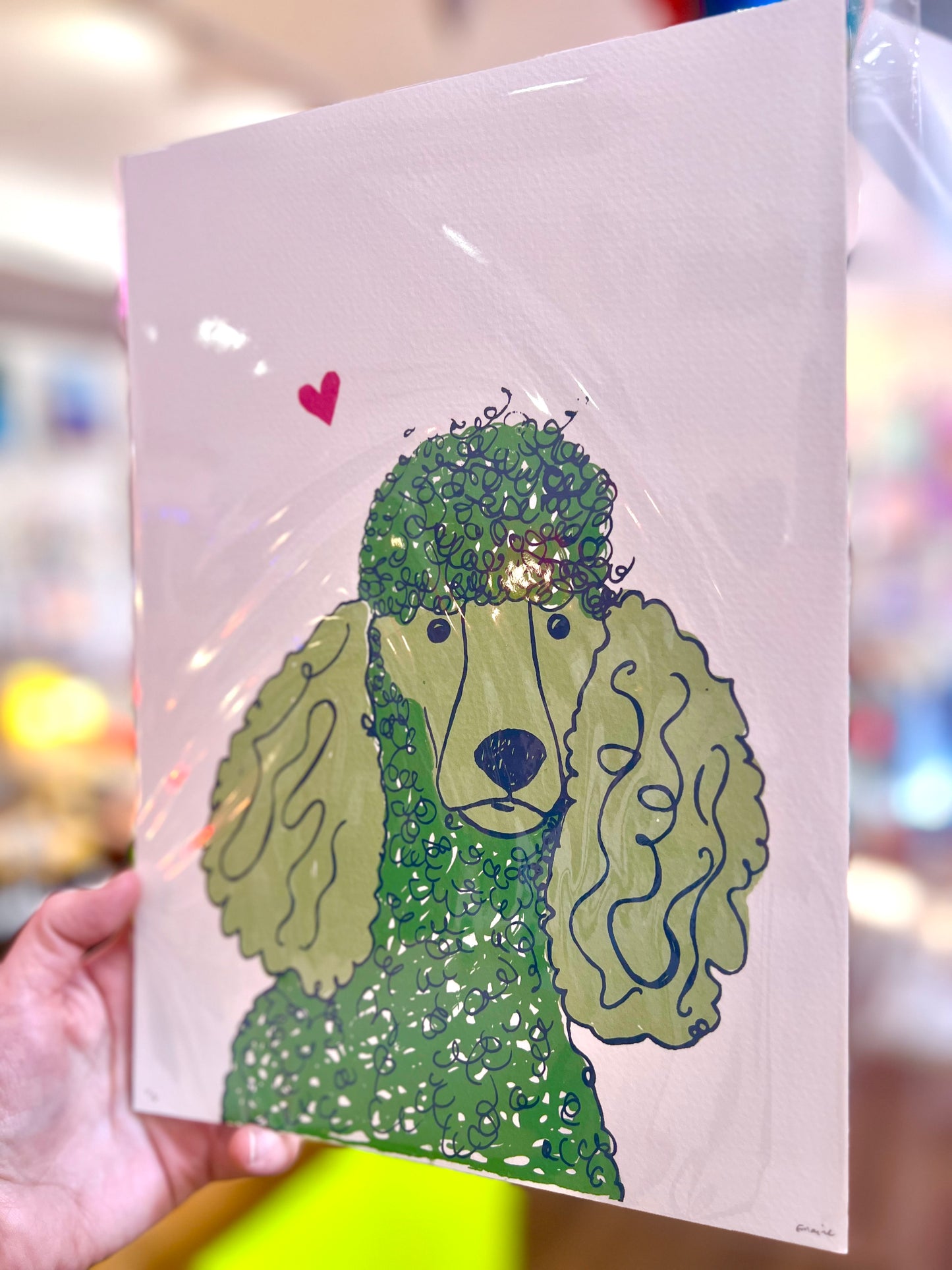 Poodle Dog Print By Eilidh Maine