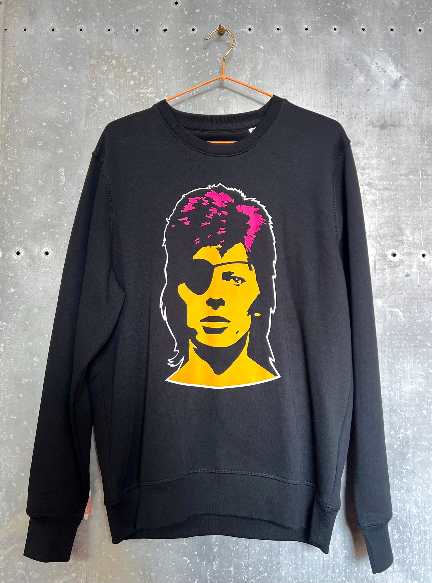 David Bowie Organic Sweatshirt  By Stereo Typist