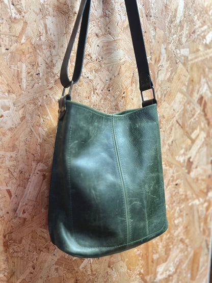 Small Leather Bucket Bag By Scarlett Sky