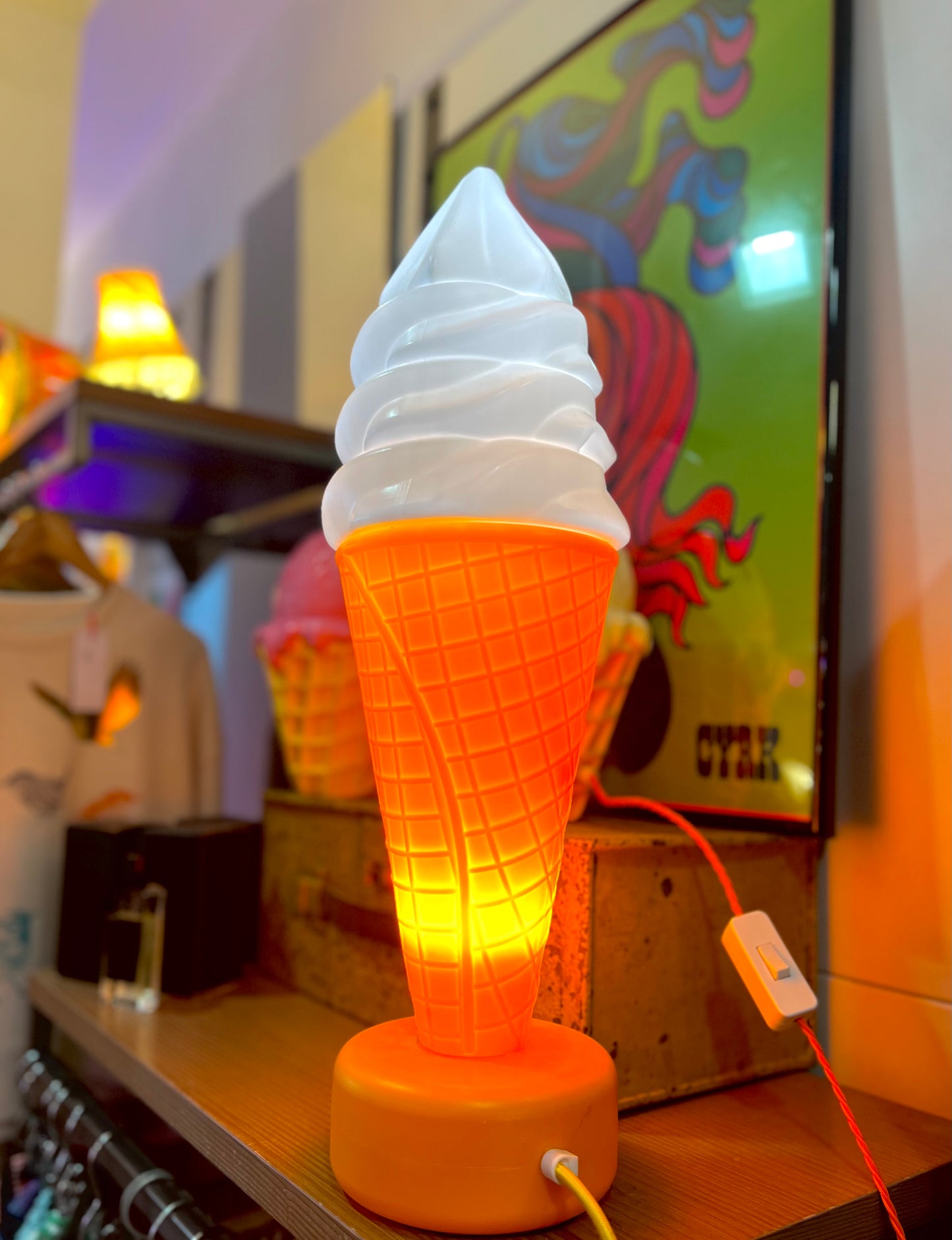 Ice Cream Lamp by Lost And Foundry