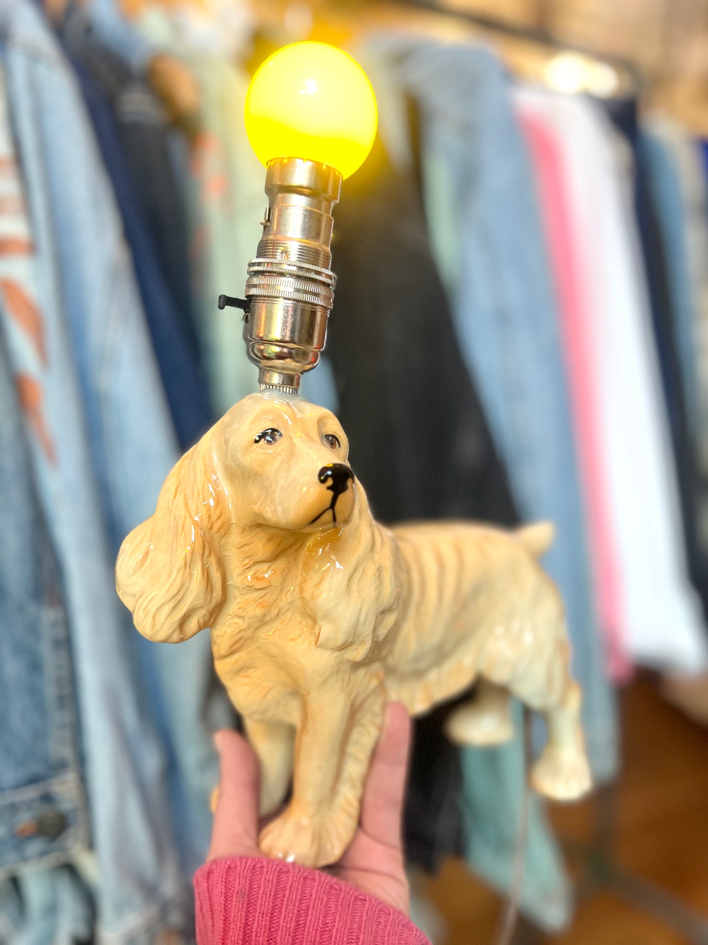 Vintage Cocker Spaniel Lamp by Lost & Foundry