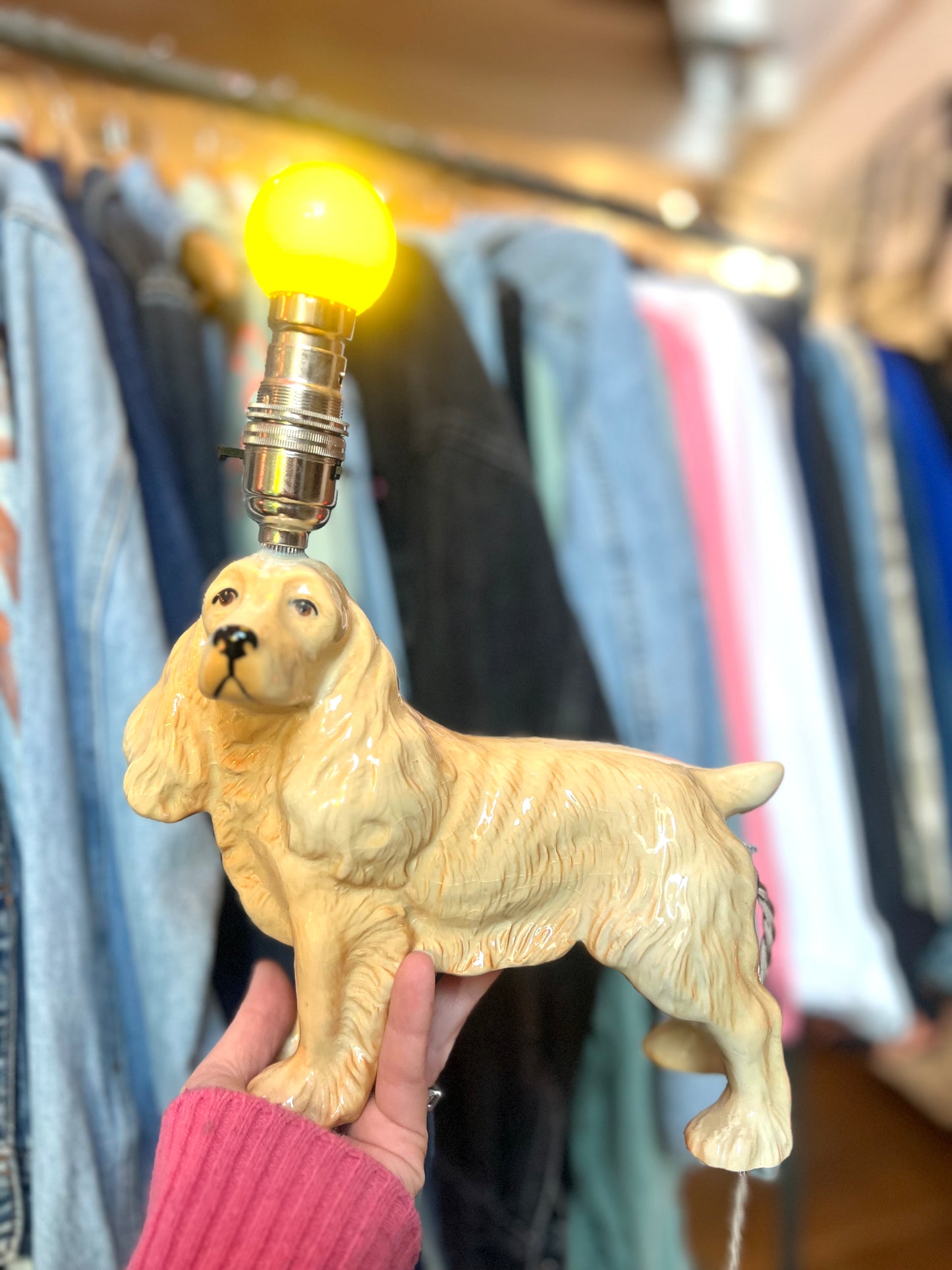 Vintage Cocker Spaniel Lamp by Lost & Foundry