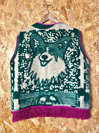 Jacquard Dog Vest,  Handmade by Szmat Sklad