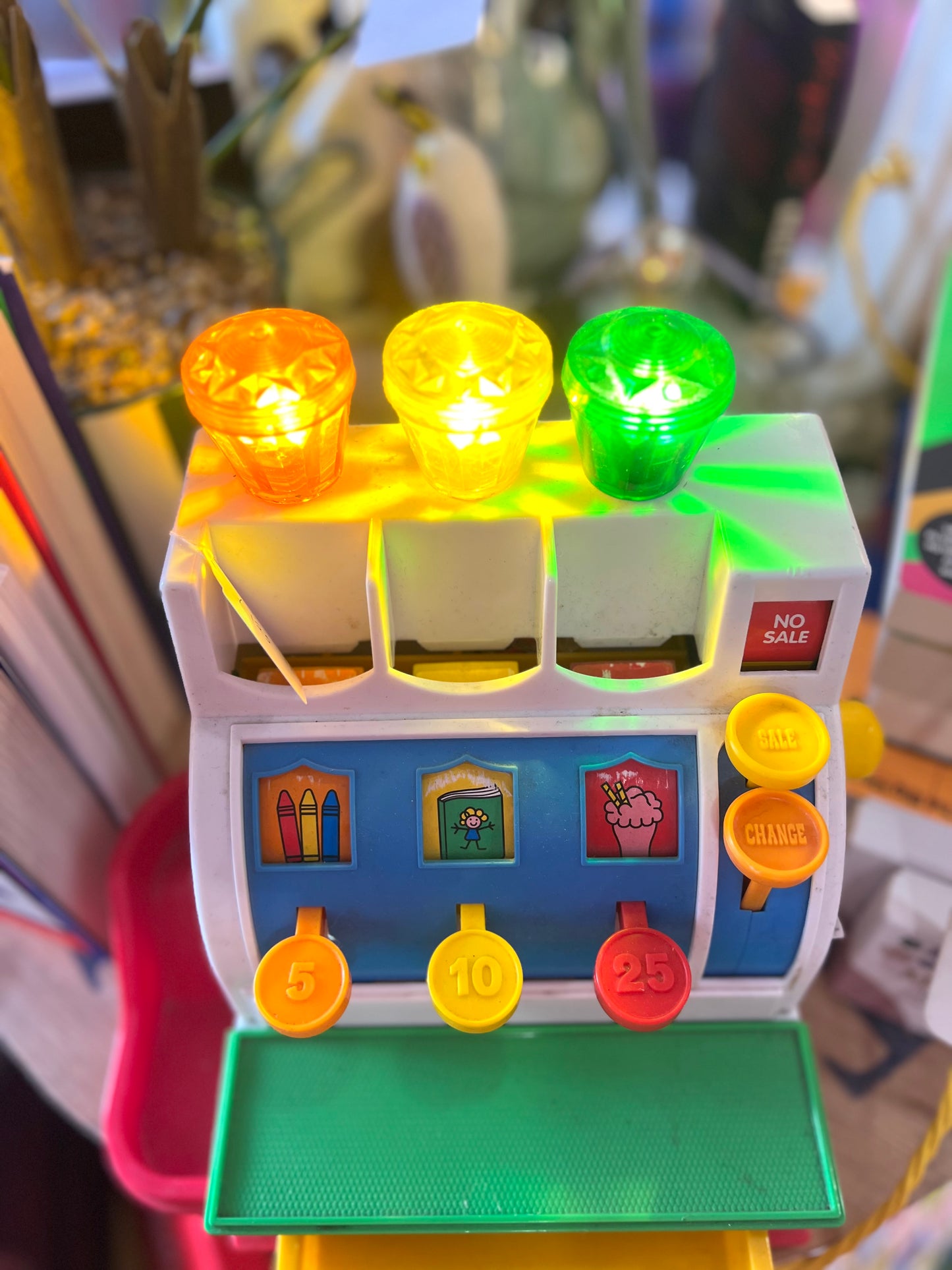 Vintage Toy Cash Register Lamp by Lost & Foundry