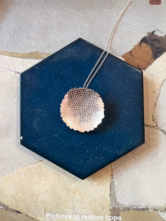 Dam Silver Necklace  By Thea Wates.