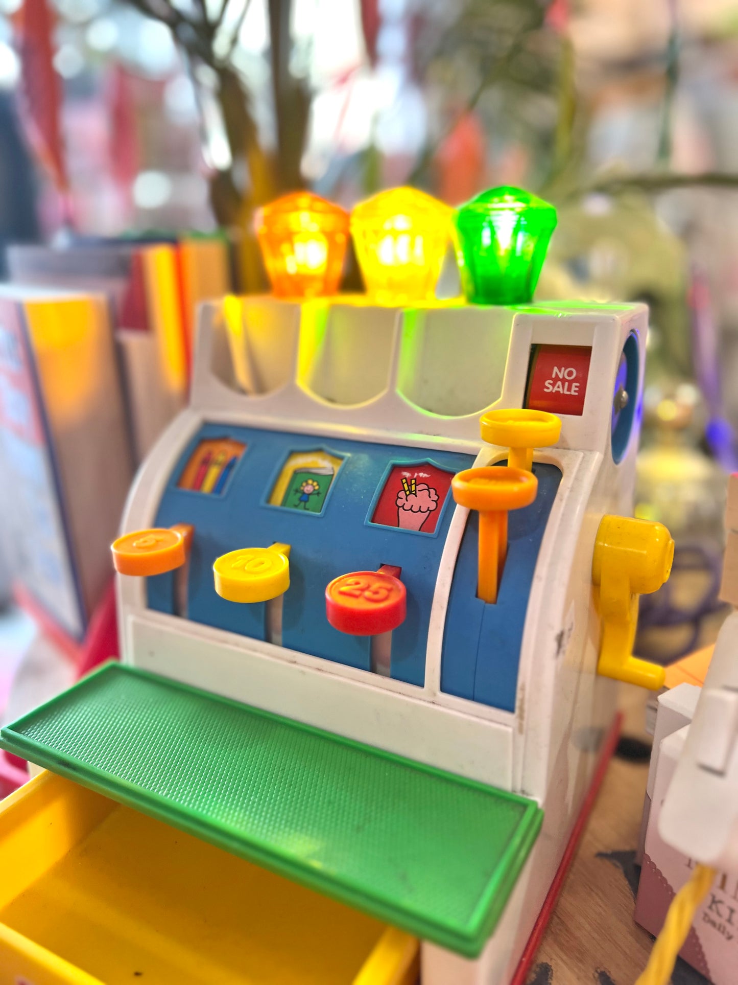 Vintage Toy Cash Register Lamp by Lost & Foundry