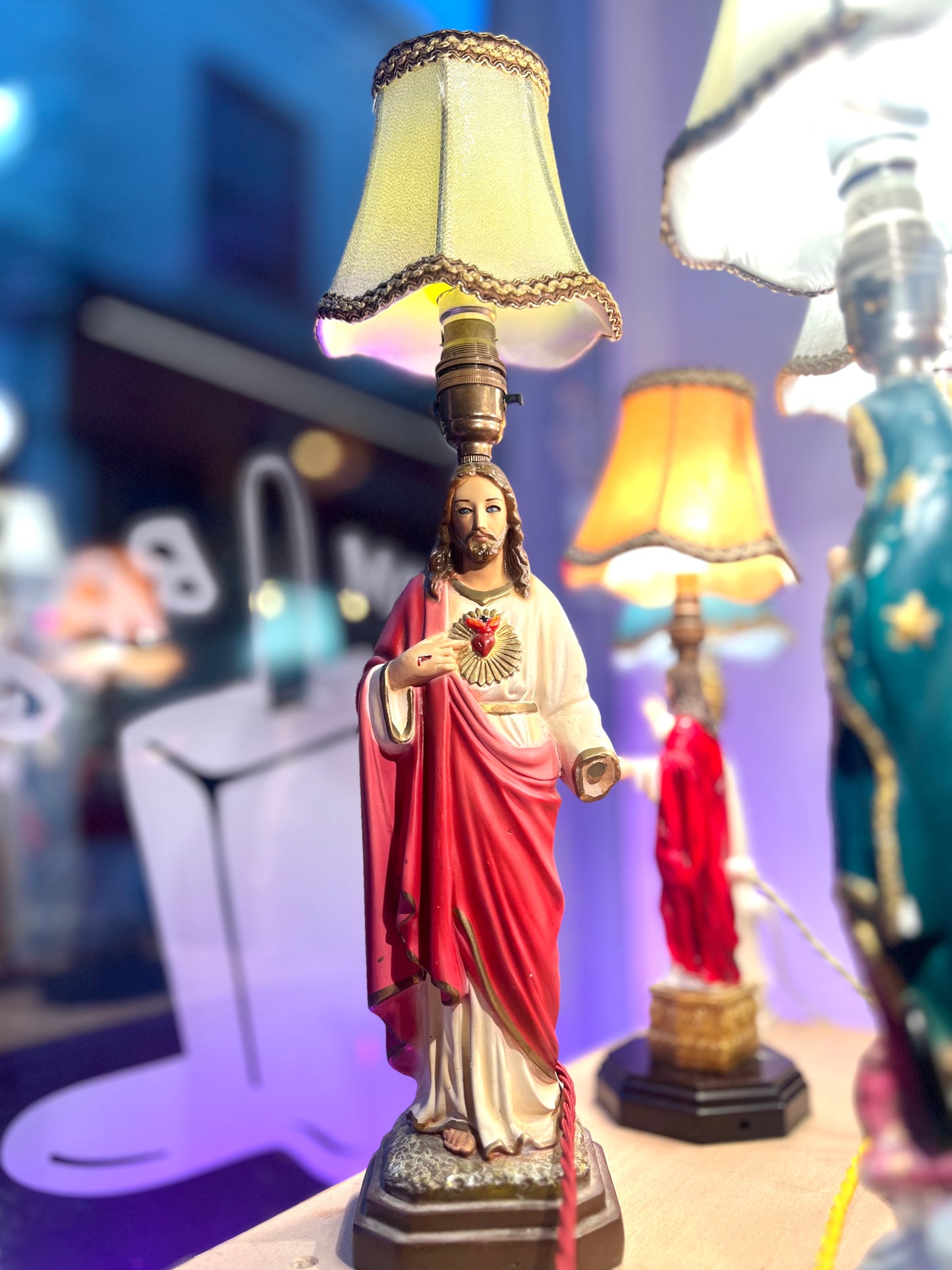 Vintage Jesus Lamp by Lost & Foundry