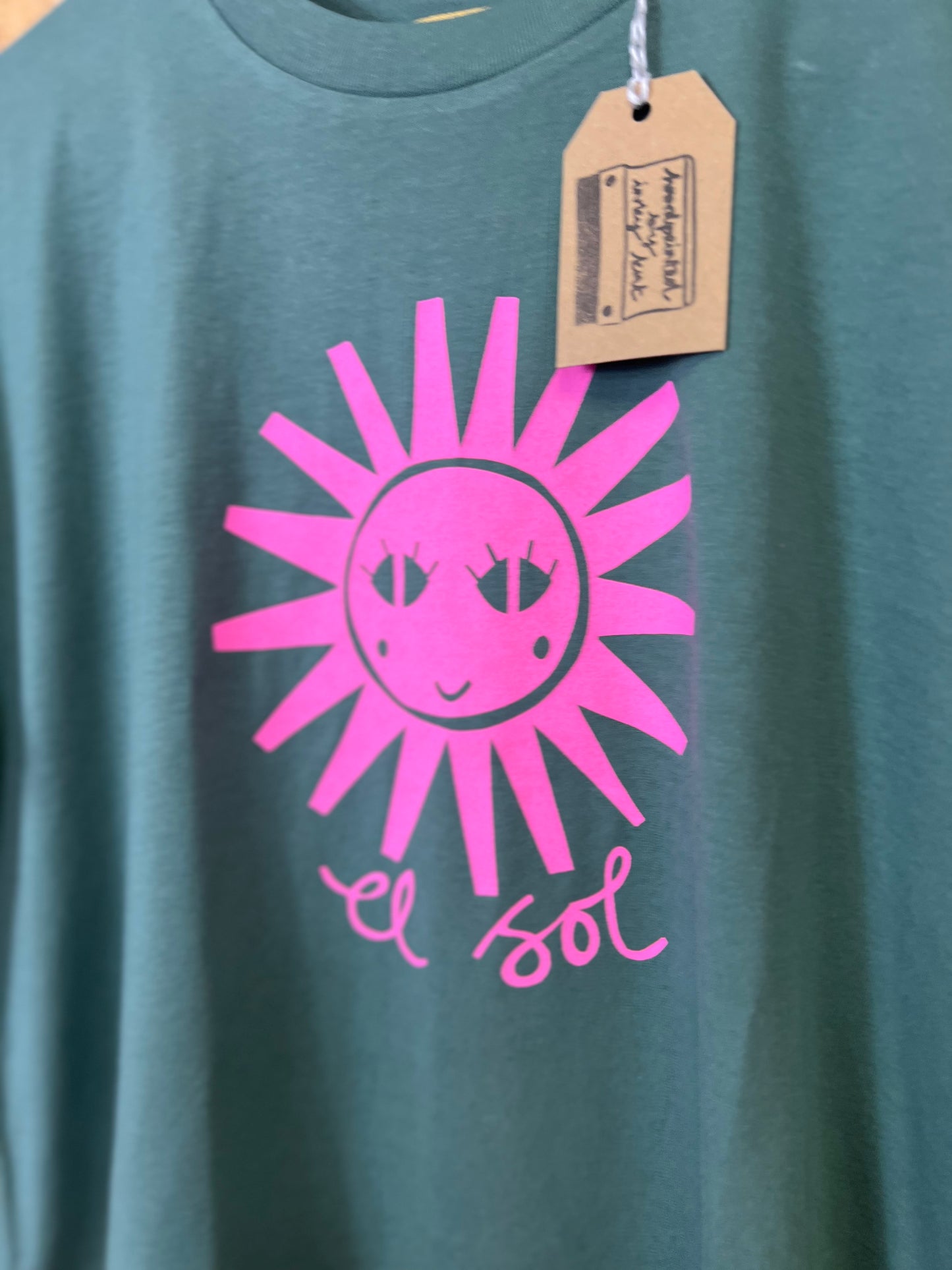 Sun Print Cropped T-shirt by Inky Kat
