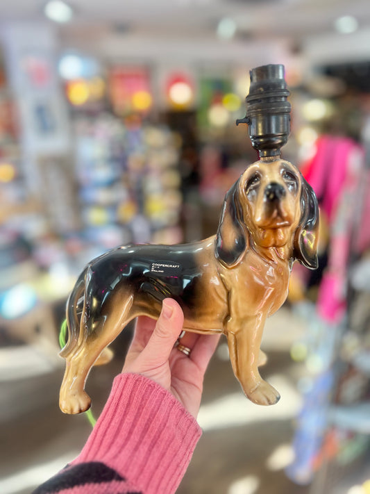 Vintage Bloodhound Lamp by Lost & Foundry
