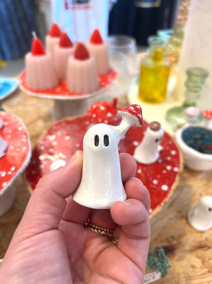 Ceramic Ghost Figure By Pixies Pottery