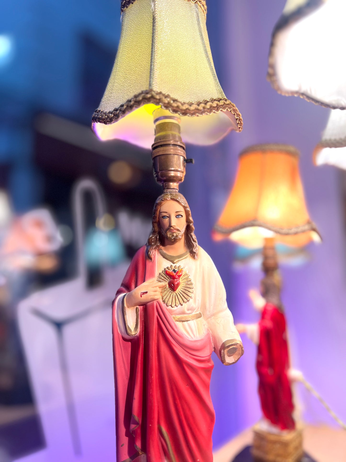 Vintage Jesus Lamp by Lost & Foundry