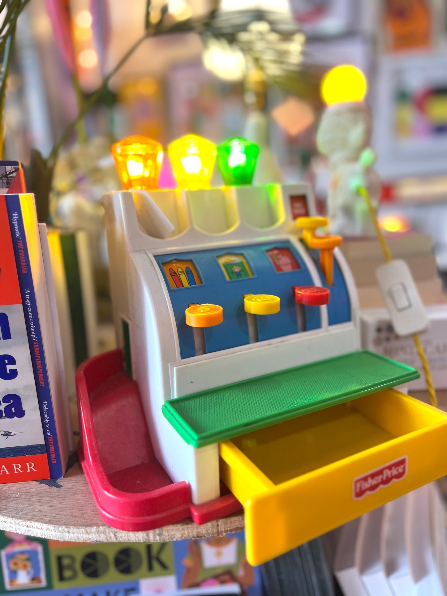 Vintage Toy Cash Register Lamp by Lost & Foundry