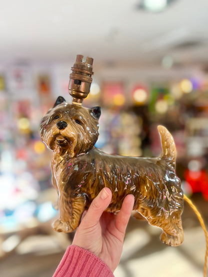 Vintage Cairn Terrier Lamp by Lost & Foundry