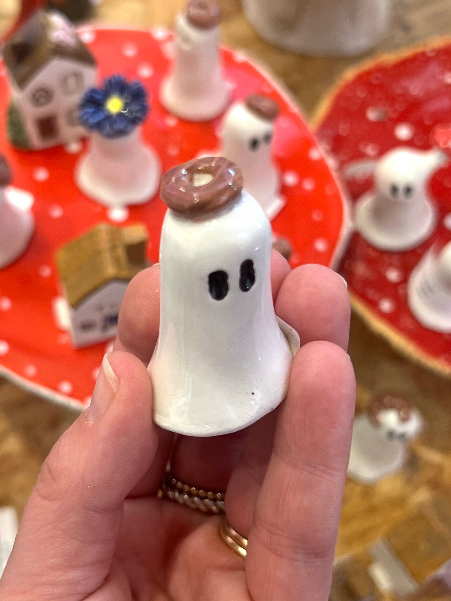 Ceramic Ghost Figure By Pixies Pottery
