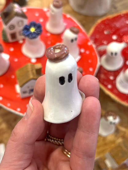 Ceramic Ghost Figure By Pixies Pottery