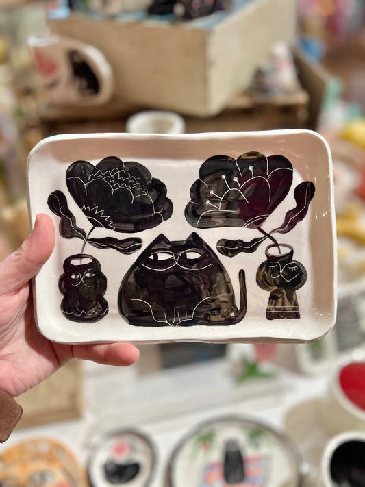 Ceramic trinket tray / plate by Anna Soba