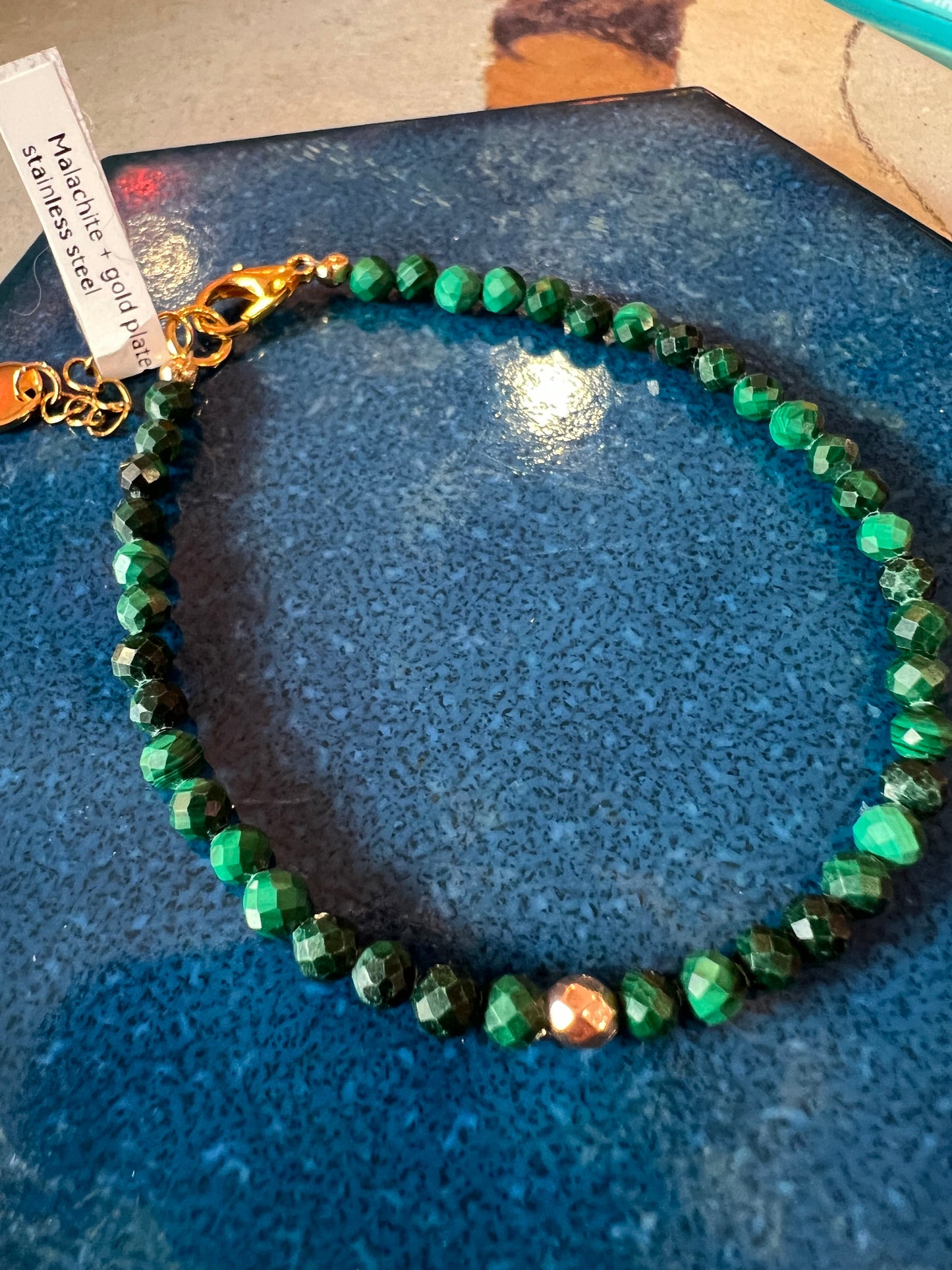Malachite Gemstone Bracelet By Bdoo