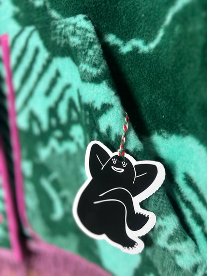 Jacquard Cat Vest,  Handmade by Szmat Sklad