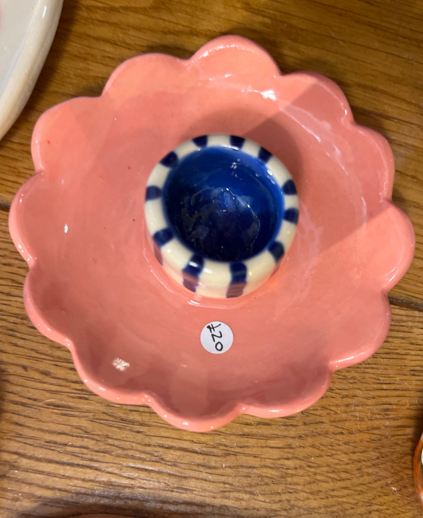 Ceramic candle holder by Lili Toth