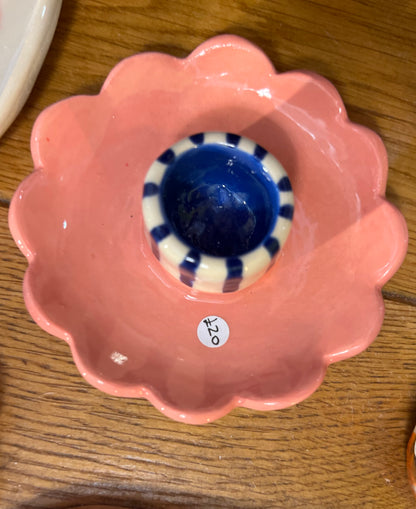 Ceramic candle holder by Lili Toth