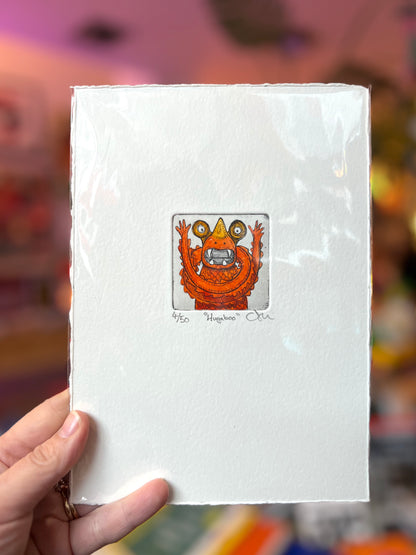 Hugaboo Finger Monster Etchings By Chris Moon