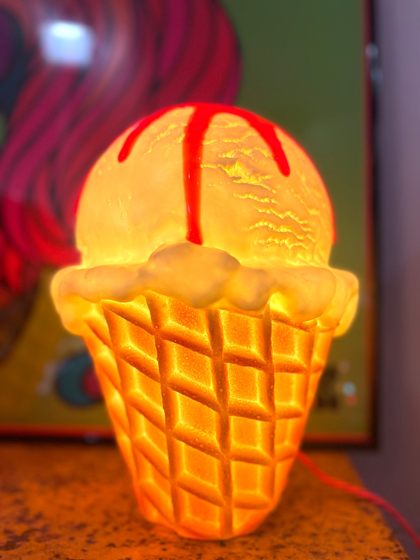 Ice Cream Lamp by Lost And Foundry