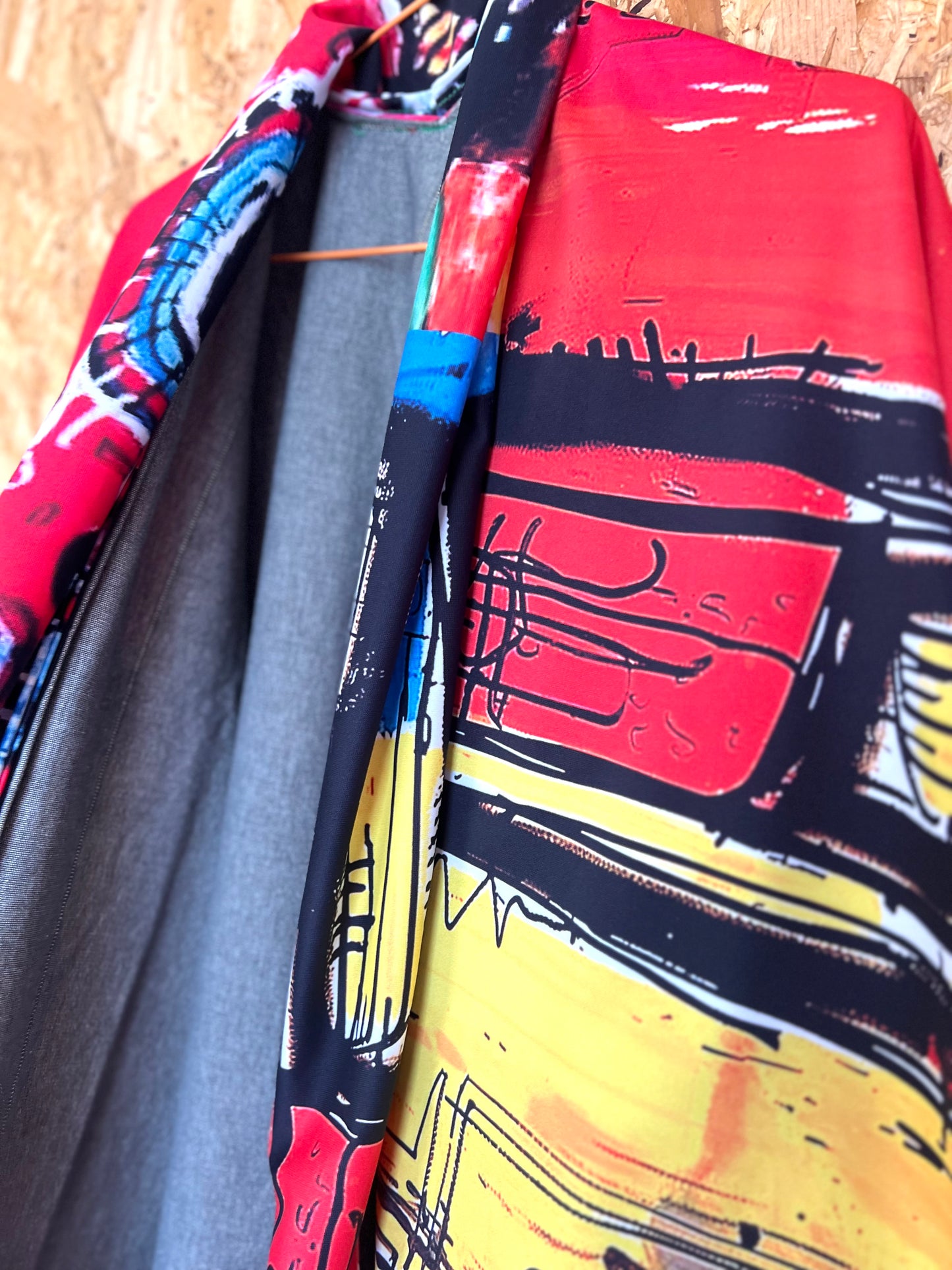 Art Print Patchwork Kimono by RELAB