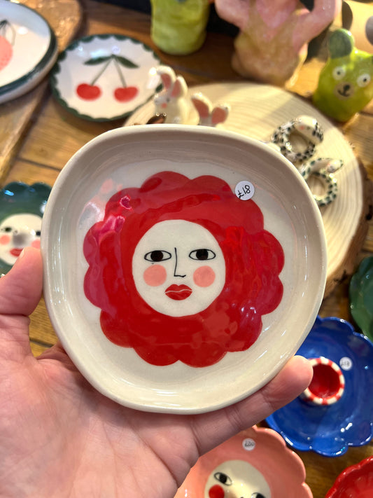 Ceramic Trinket Plate  by Lili Toth