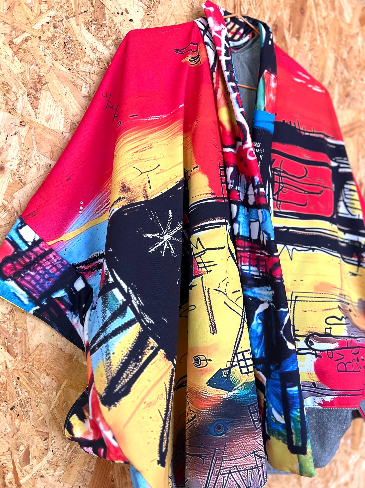 Art Print Patchwork Kimono by RELAB