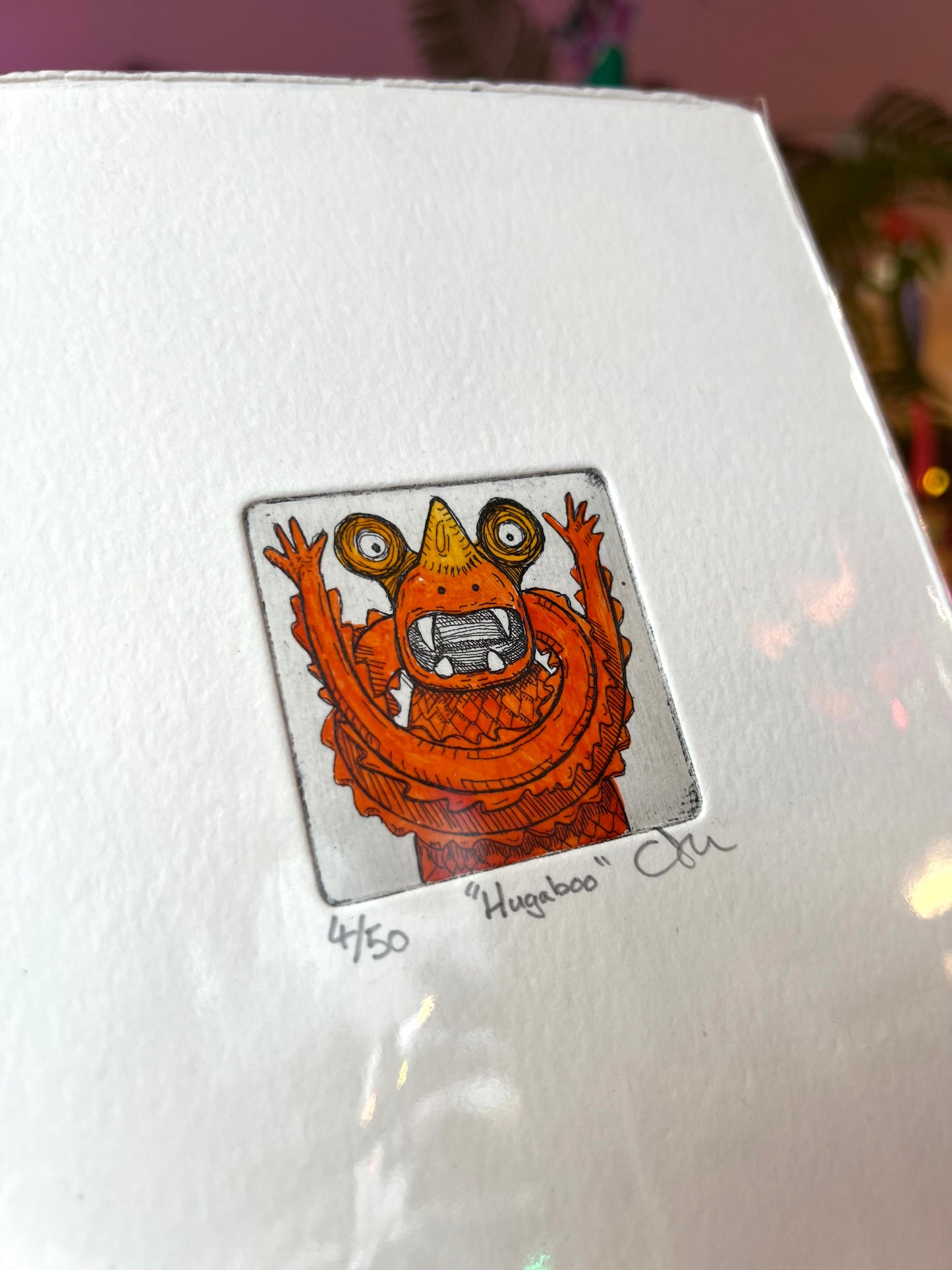 Hugaboo Finger Monster Etchings By Chris Moon