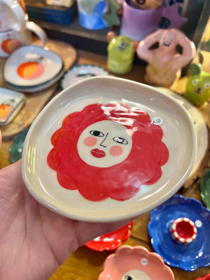 Ceramic Trinket Plate  by Lili Toth
